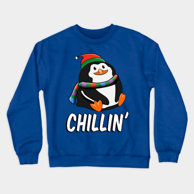 Chillin' Penguin Crewneck Sweatshirt by TGprophetdesigns